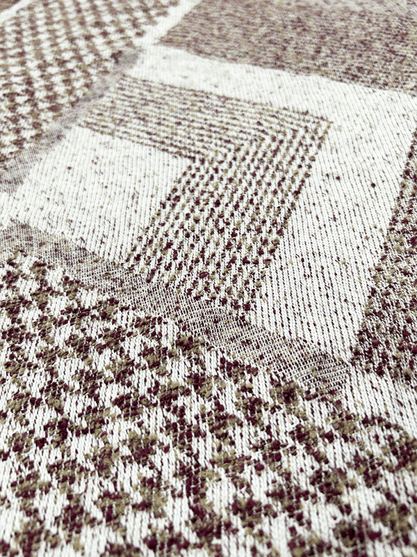 Stragulum series ex brunneo et albo intextum quadratum chenille domum textilia textilia
